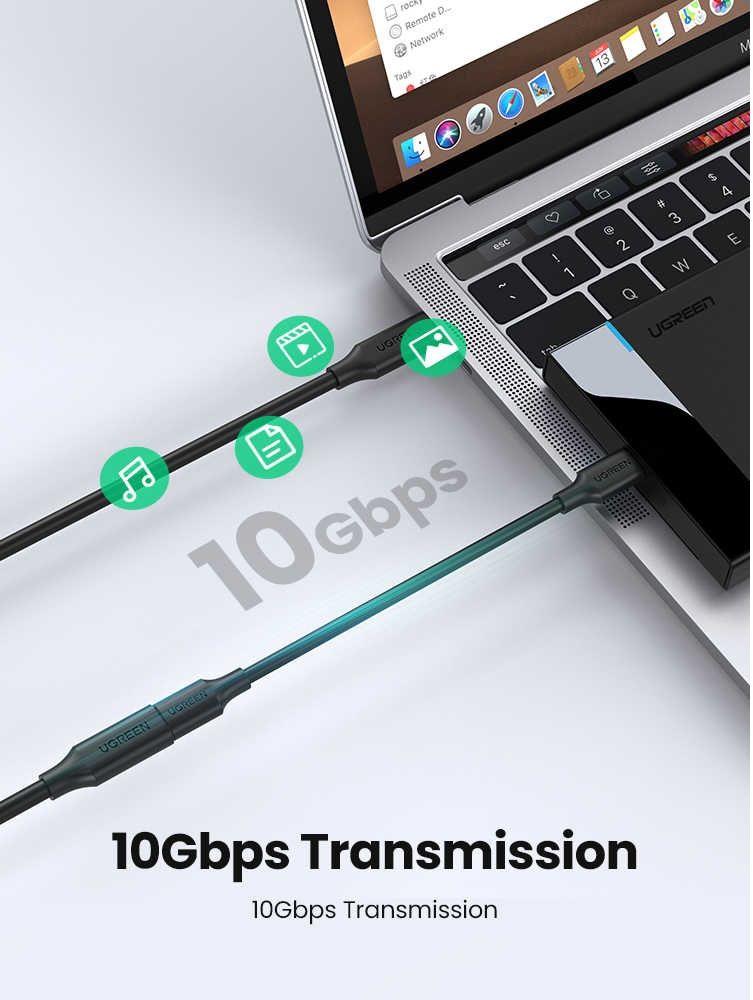 Ugreen UG10387US353TK 1m Gen2 cáp usb type c nối dài - HÀNG CHÍNH HÃNG