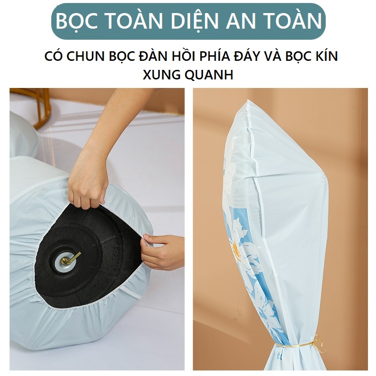 Bọc Quạt Cây Chống Bụi Bẩn, Chống Ẩm Mốc, Bọc Quạt Toàn Thân 140x60cm Loại Dày Tiện Dụng - HÀNG CHÍNH HÃNG MINIIN