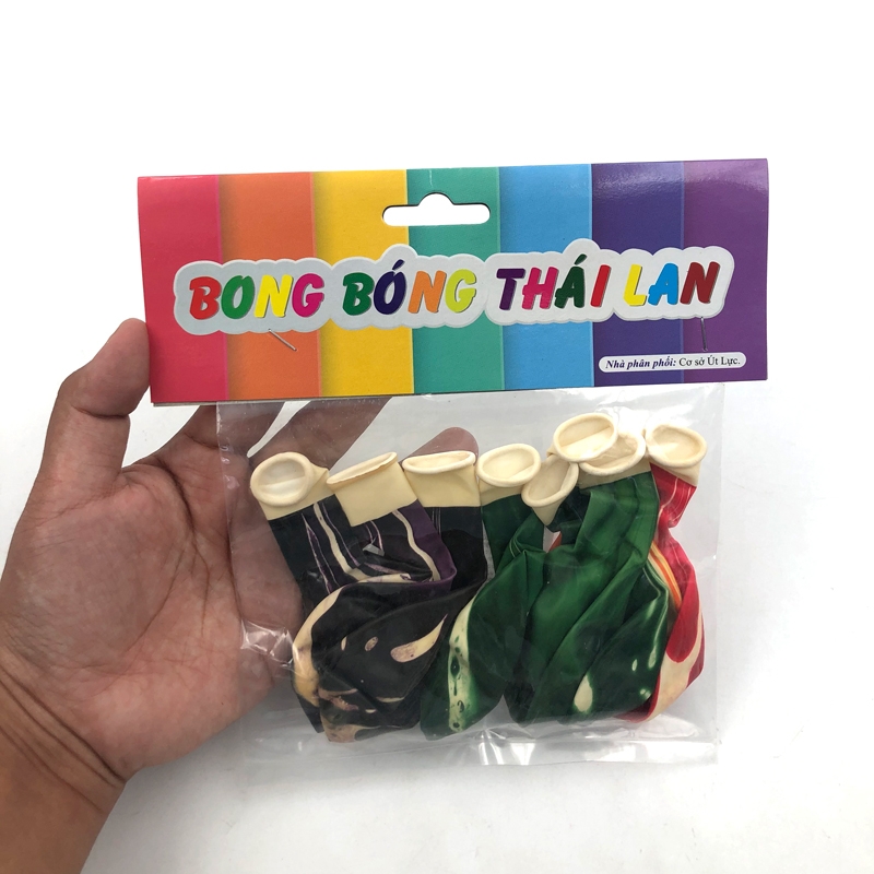 Bong Bóng Sơn Thủy Nhiều Màu 8 Cái