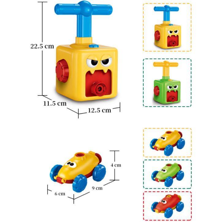 Đồ chơi xe hơi chạy bằng bong bóng cho bé (Tặng kèm 6 bóng bay)