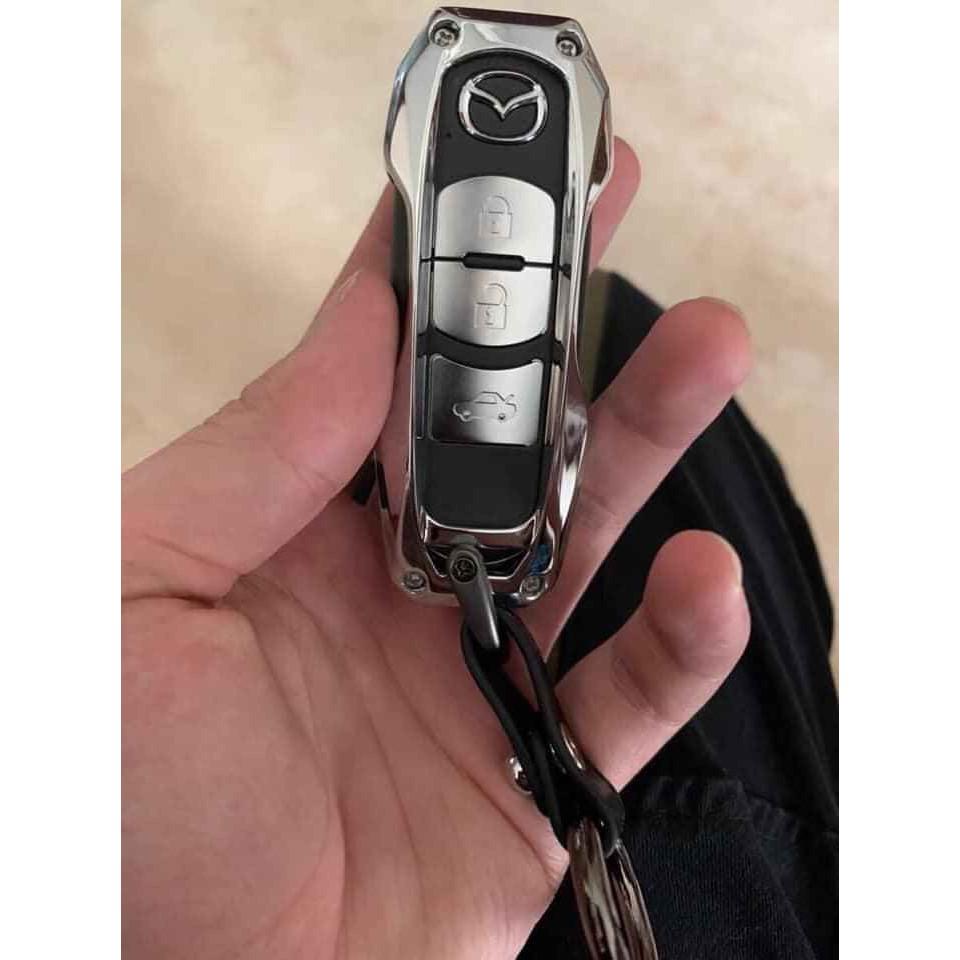 ỐP CHÌA KHÓA MAZDA CX5 ĐỜI 2021 2020 2019 2018 KIM LOẠI METAL