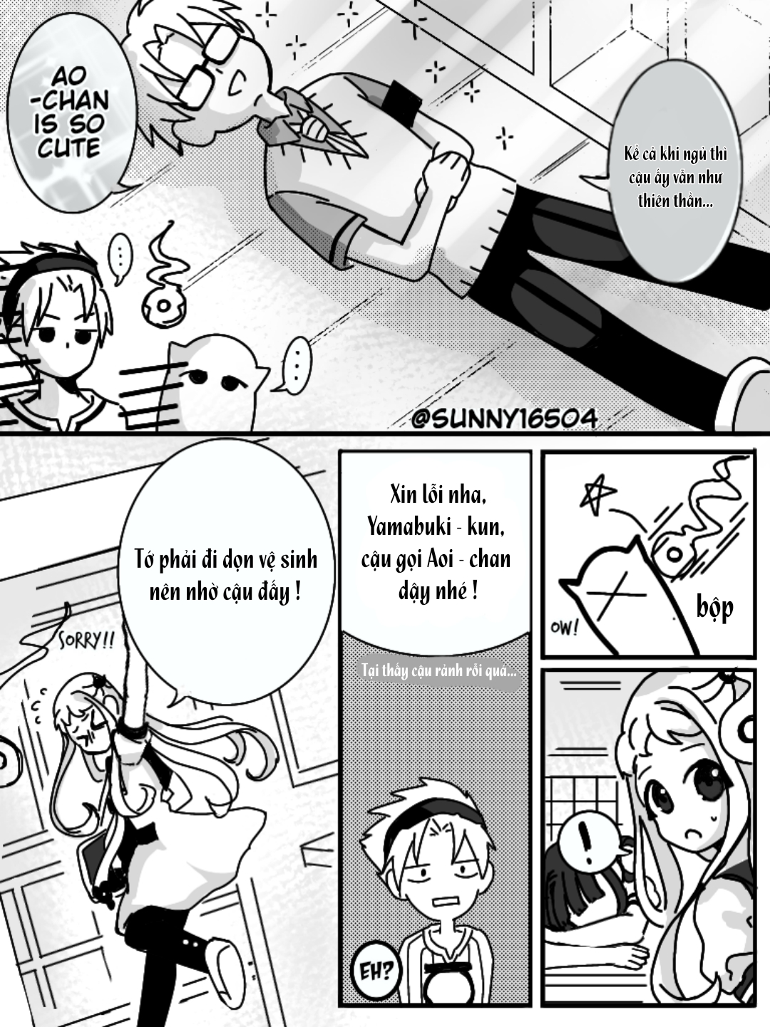 những mẫu truyện nhỏ của hanako do fan vẽ chapter 3 2