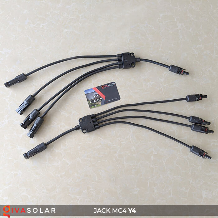 Cặp Jack kết nối chữ Y phân 4 nhánh MC4 GV-Y4