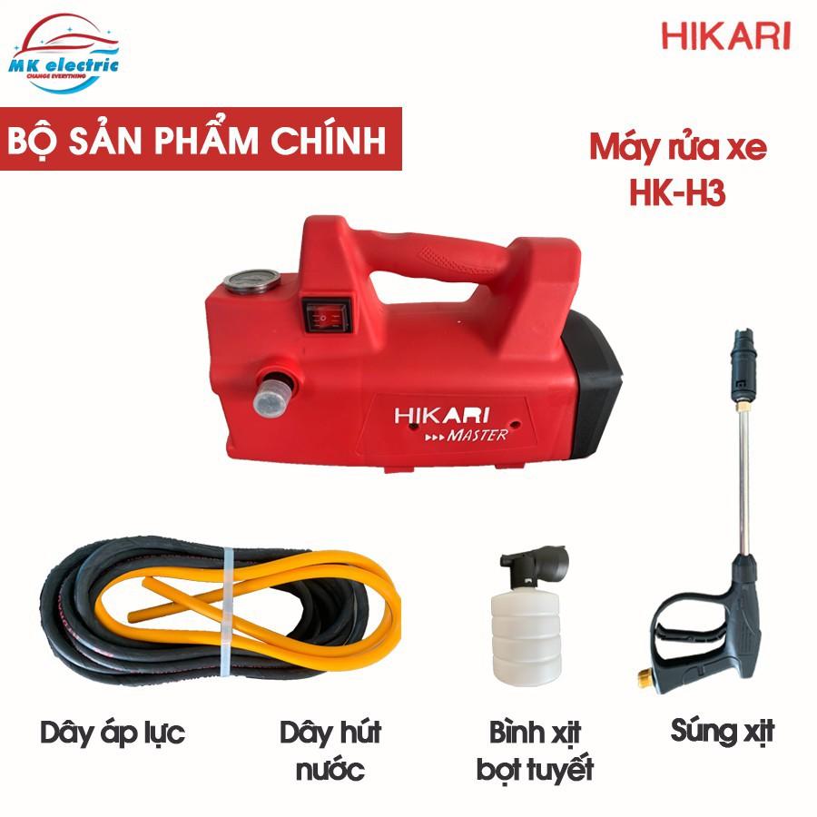 Máy rửa xe mini, Máy xịt rửa cao áp HK-H3 - Có áp chống giật + Chống cháy