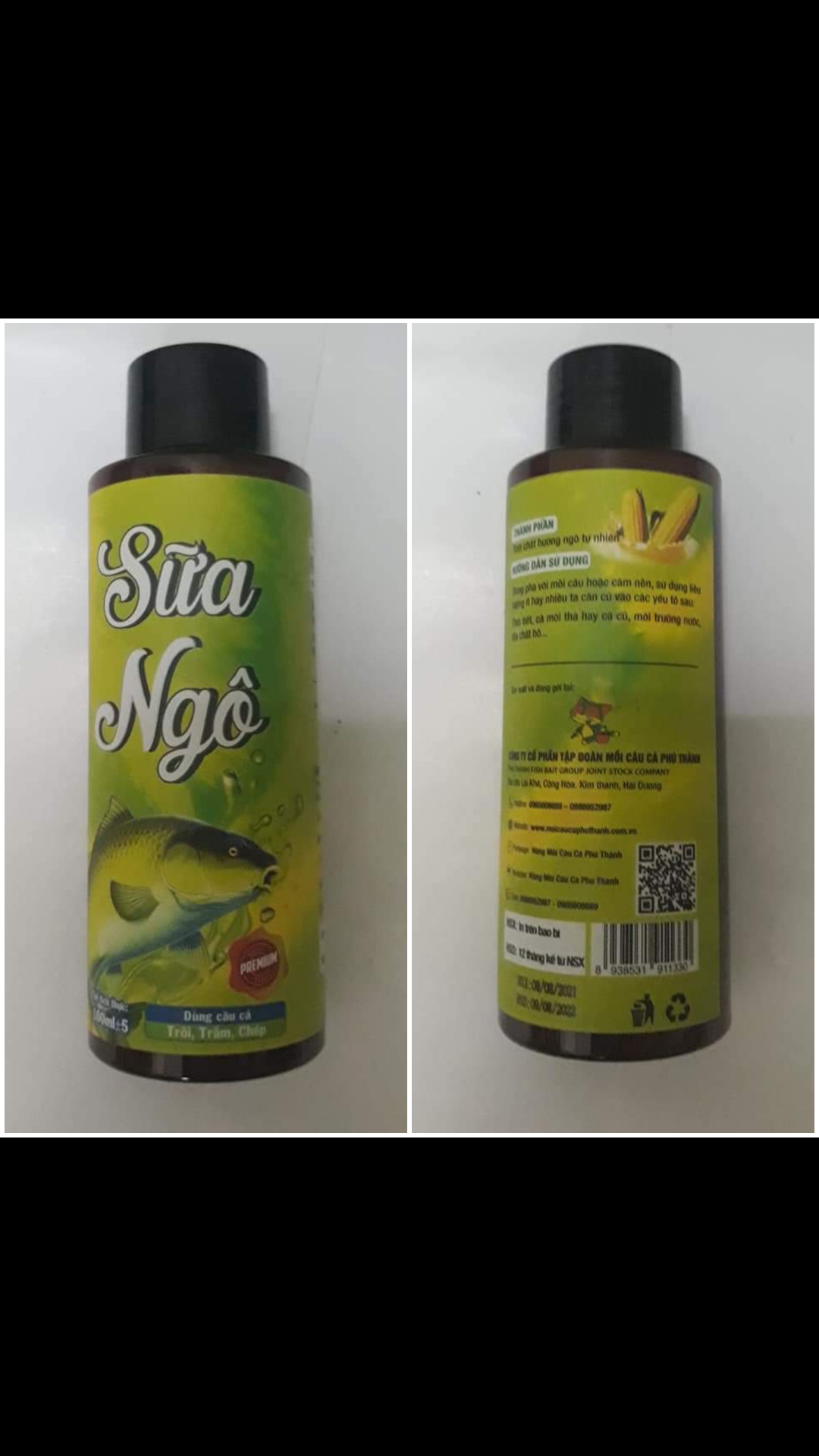 Cặp Mồi SỮA CÂU CHÉP và Tinh Mùi SỮA NGÔ - Bộ đôi kết hợp hoàn hảo của Hãng Phú Thành