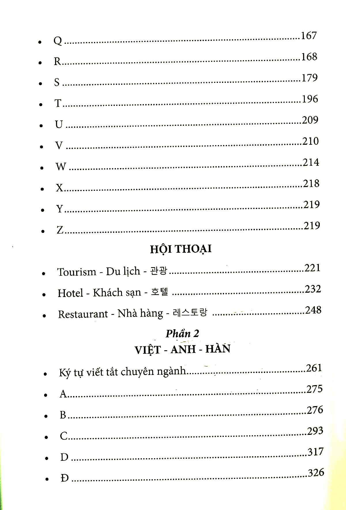 6000 Từ Vựng Chuyên Ngành Du Lịch-Khách Sạn-Nhà Hàng (Anh-Việt-Hàn)