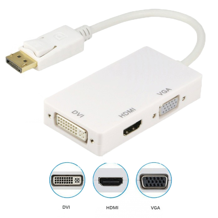 Cáp Chuyển Đổi DisplayPort Sang HDMI/ VGA/ DVI 20420