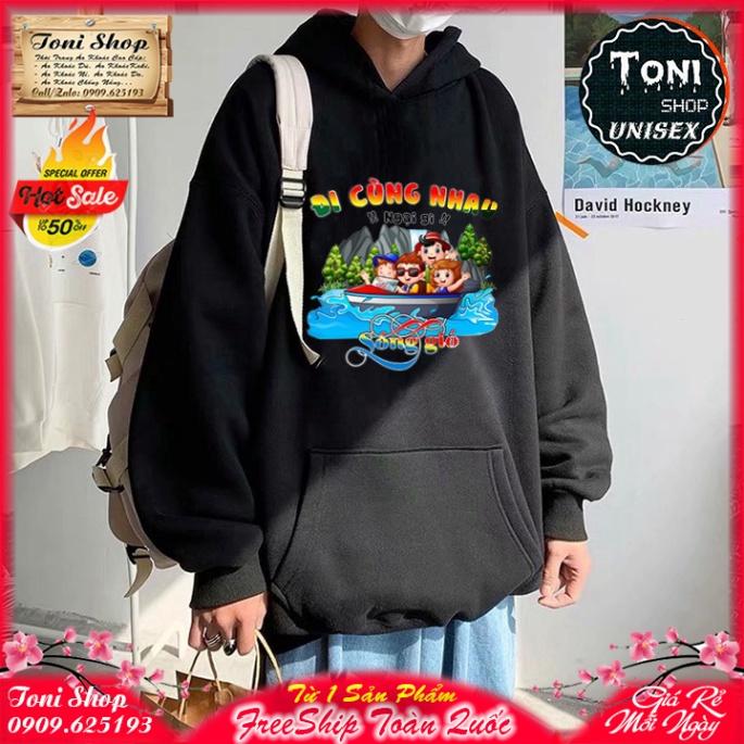 ÁO HOODIE ĐI CÙNG NHAU - In Pet Siêu Bền Siêu Đẹp - Full Size Full Màu