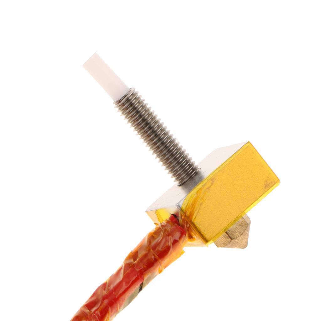 Assembled Heating Extruder Hot End +10pcs 0.4mm Nozzle For MK8 3D Printer