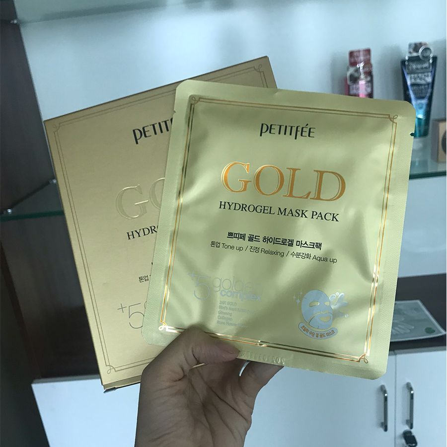Mặt nạ dưỡng da mặt cao cấp vàng 24K - PETITFEE Gold Hydrogel