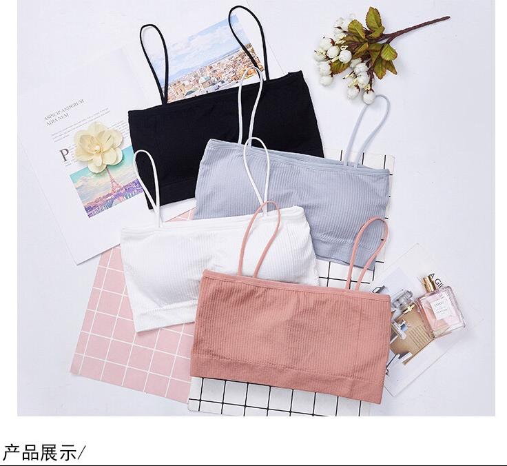 Áo ngực bra quây ngang dạng gân tăm có dây mảnh cực kỳ hot hit BR16