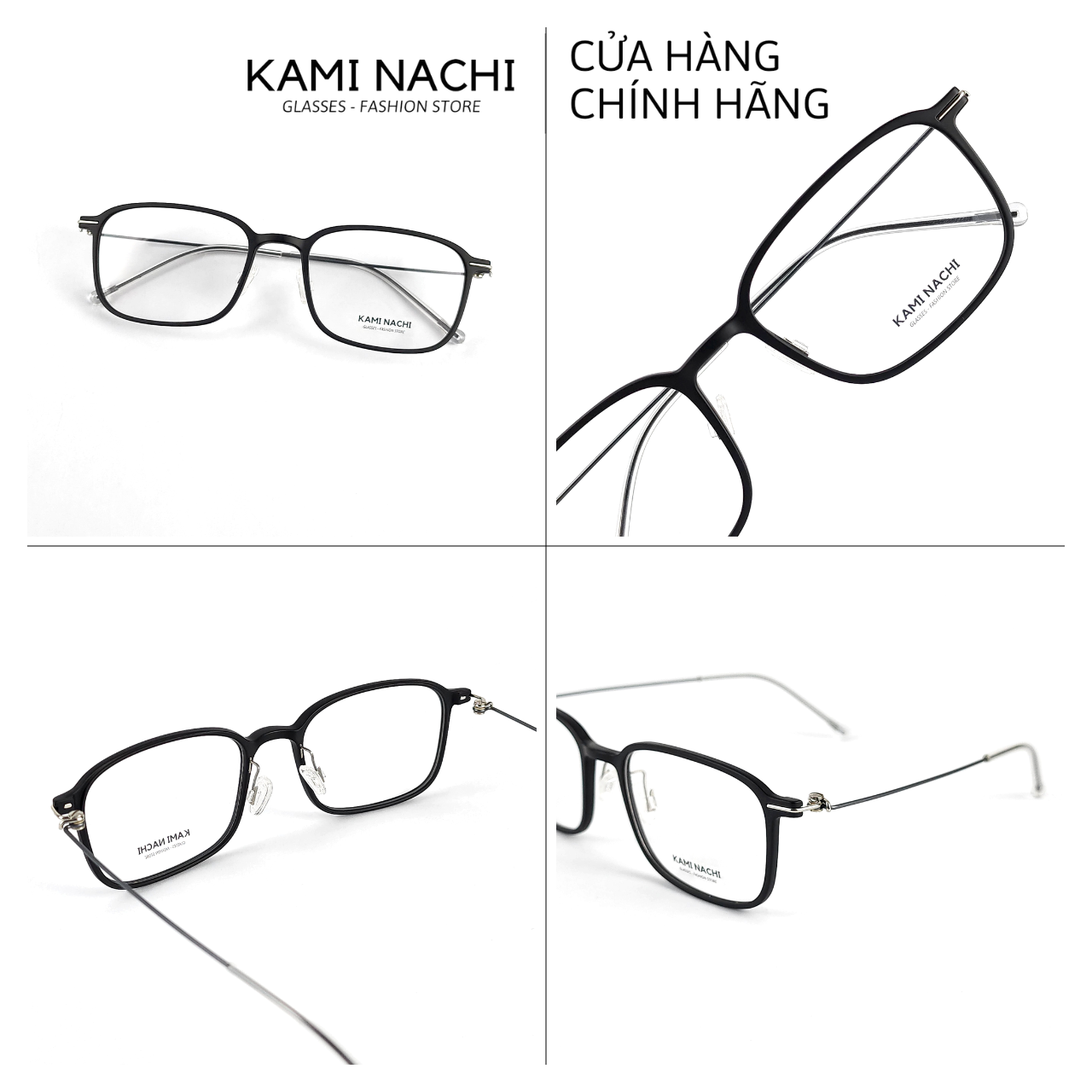 Gọng kính Xuân Hè mới KAMI NACHI 85005, chất liệu Titanium