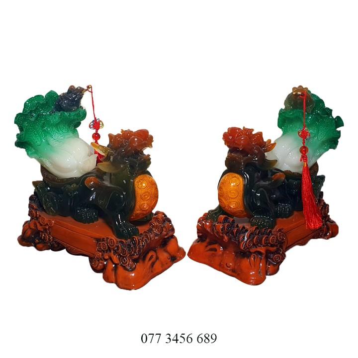 Tỳ Hưu cõng củ cải ngang 11.5cm
