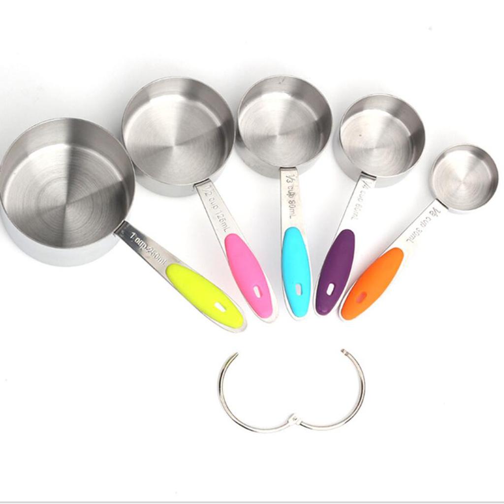 10 Pieces Stainless Steel Precise Measuring Cups and Measuring Spoons Kit