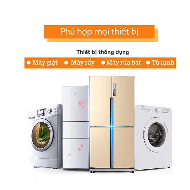 Bộ 4 chân chống rung máy giặt bằng sao su siêu bám, chân kê chống trượt, chống ồn máy giặt, tủ lạnh