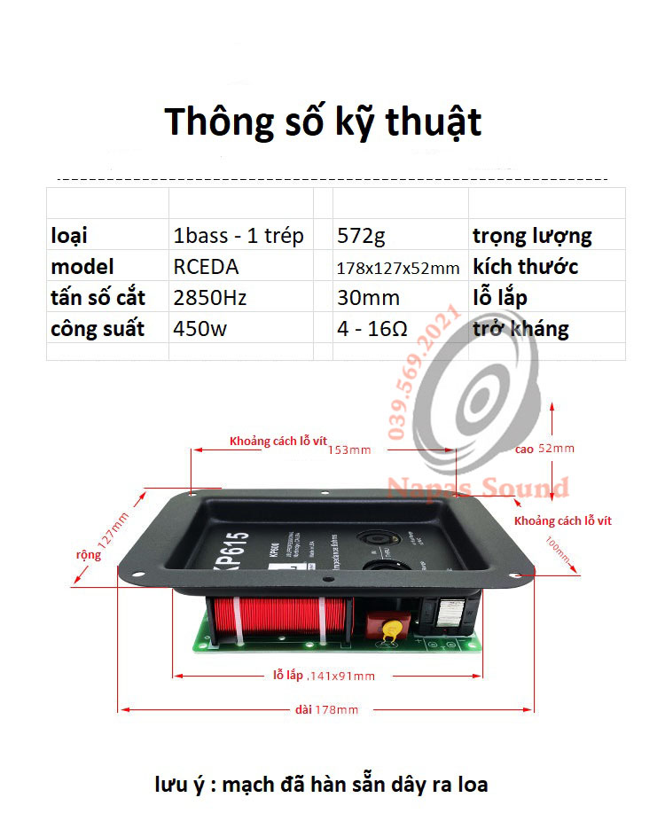 MẠCH PHÂN TẦN KP6012 CÔNG SUẤT LỚN - HÀN SẴN DÂY - PHÂN TẦN LOA SÂN KHẤU