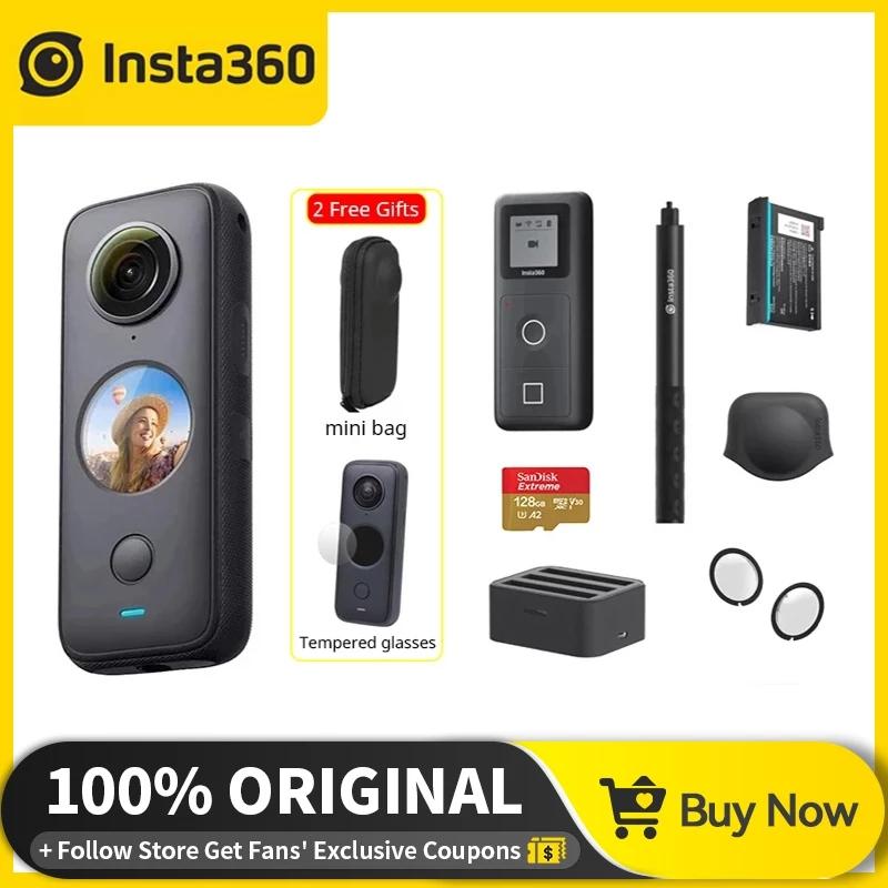 Insta360 One X2 Camera hành động toàn cảnh thể thao Insta 360 One X2 Video 5,7K Chống nước 10M Ổn định FlowState Camera 1630mAh