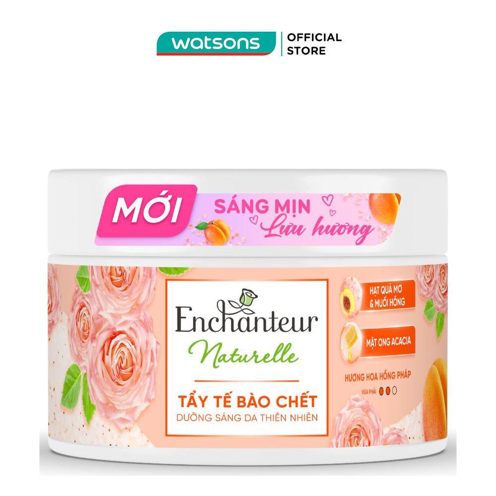 Tẩy Tế Bào Chết Enchanteur Naturelle Dưỡng Sáng Da Hương Hoa Hồng Pháp 250g