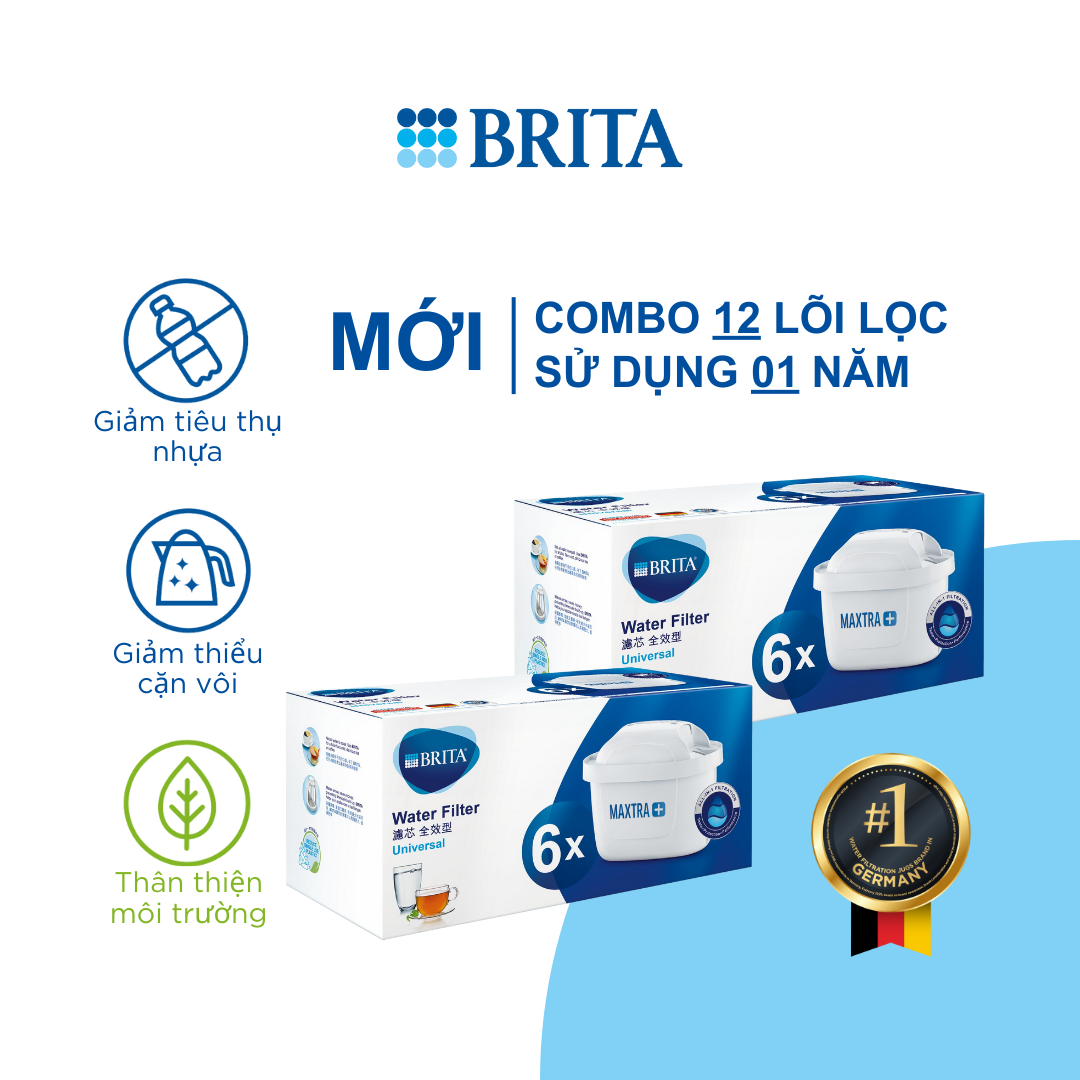 Combo 2 hộp lõi lọc Brita Maxtra Plus