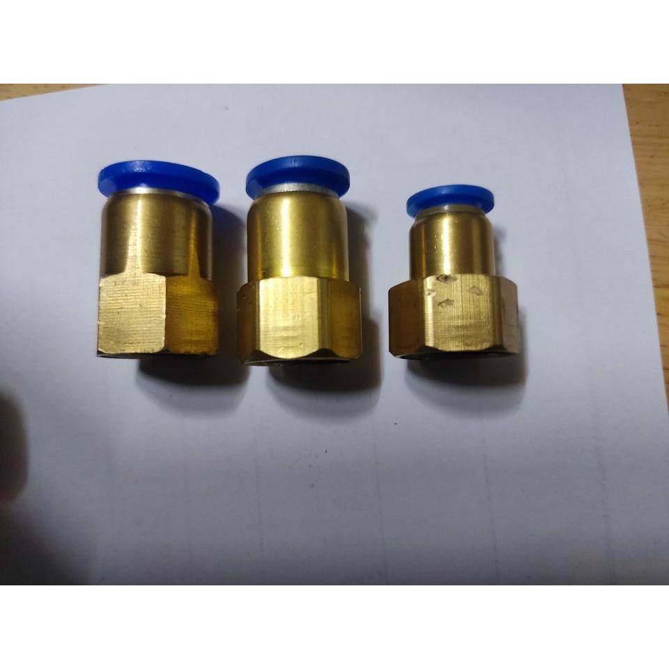 Ren đồng nối bơm mini đôi ra dây 8 - 10 - 12li