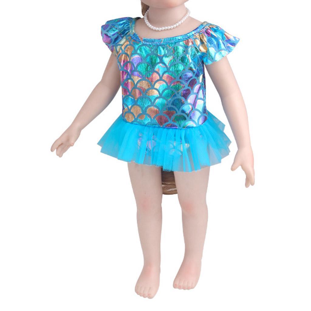 New Sequins Tulle  fit for 18" American Doll Clothes