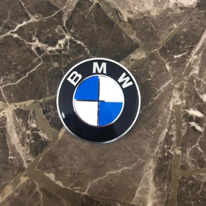 Logo biểu tượng huy hiệu gắn trước và sau xe ô tô BMW cao cấp: Đường kính 82mm và 74mm