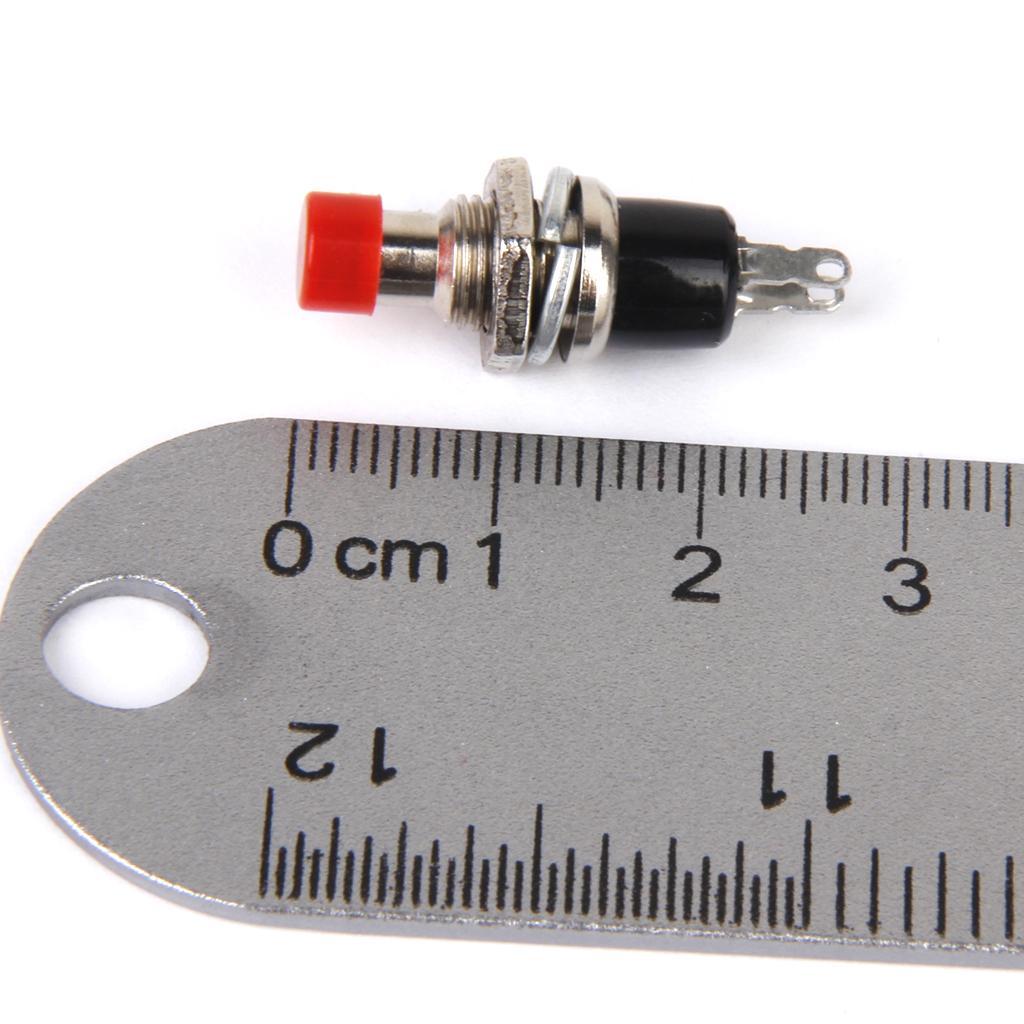 6-9pack 10x Mini Momentary Push Button Switch for Model Railway Hobby Red