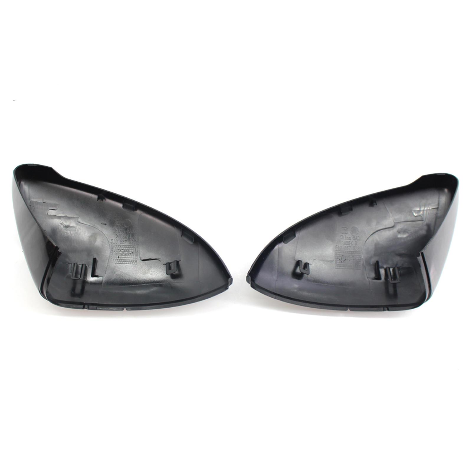 2Pcs Plastic Rearview Mirror Cover Mirror Shell Car Replacement Parts Decoration for VW GOLF GTI Golf R E-Golf 2009-2013
