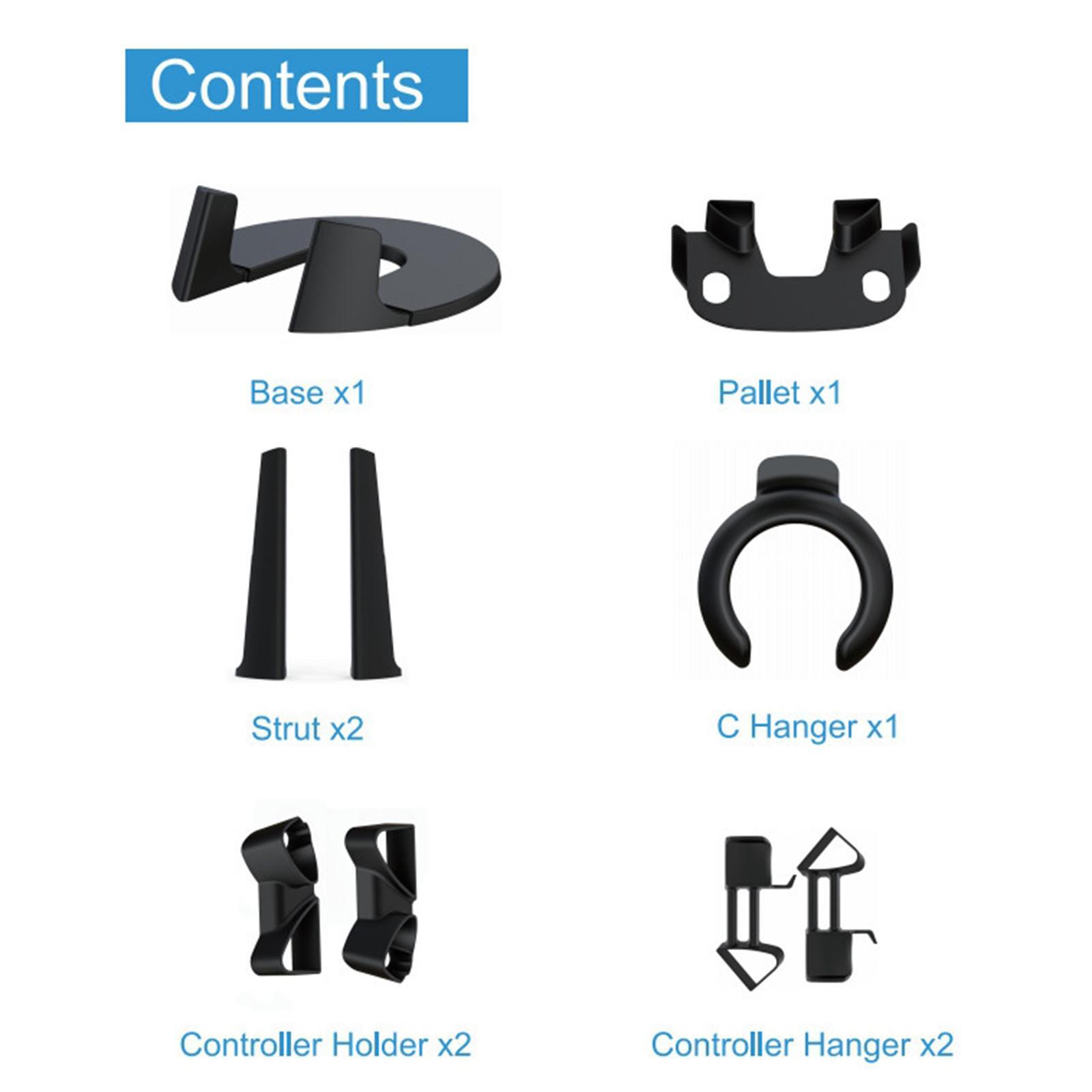 VR Headset And Touch Controller Stand for Helmet And Grip Mounting Station for Quest 2