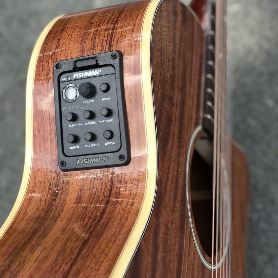 Đàn guitar acoustic FULL ROSEWOOD lắp EQ Fis301 tặng kèm 8 món phụ kiện