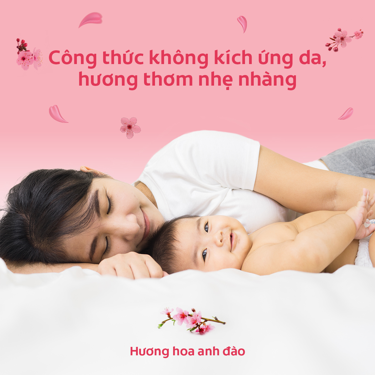 Bộ 2 Sữa tắm cho bé Care hương hoa anh đào 500ml x2