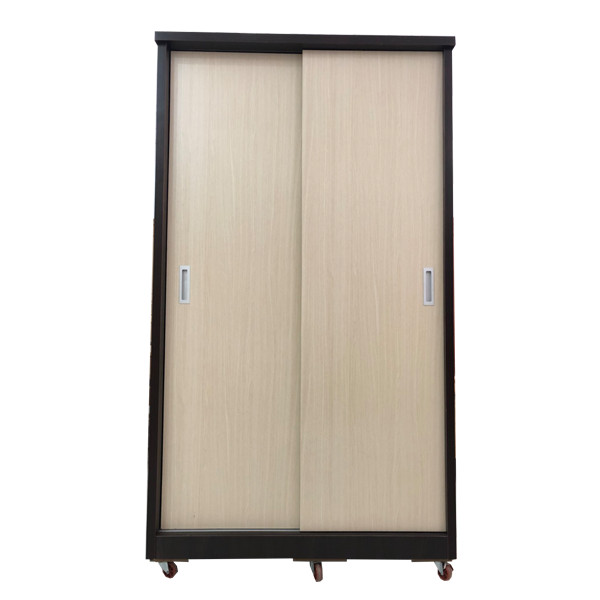 Tủ Áo Cửa Lùa Gỗ Công Nghiệp MDF Melamine Kem Nâu