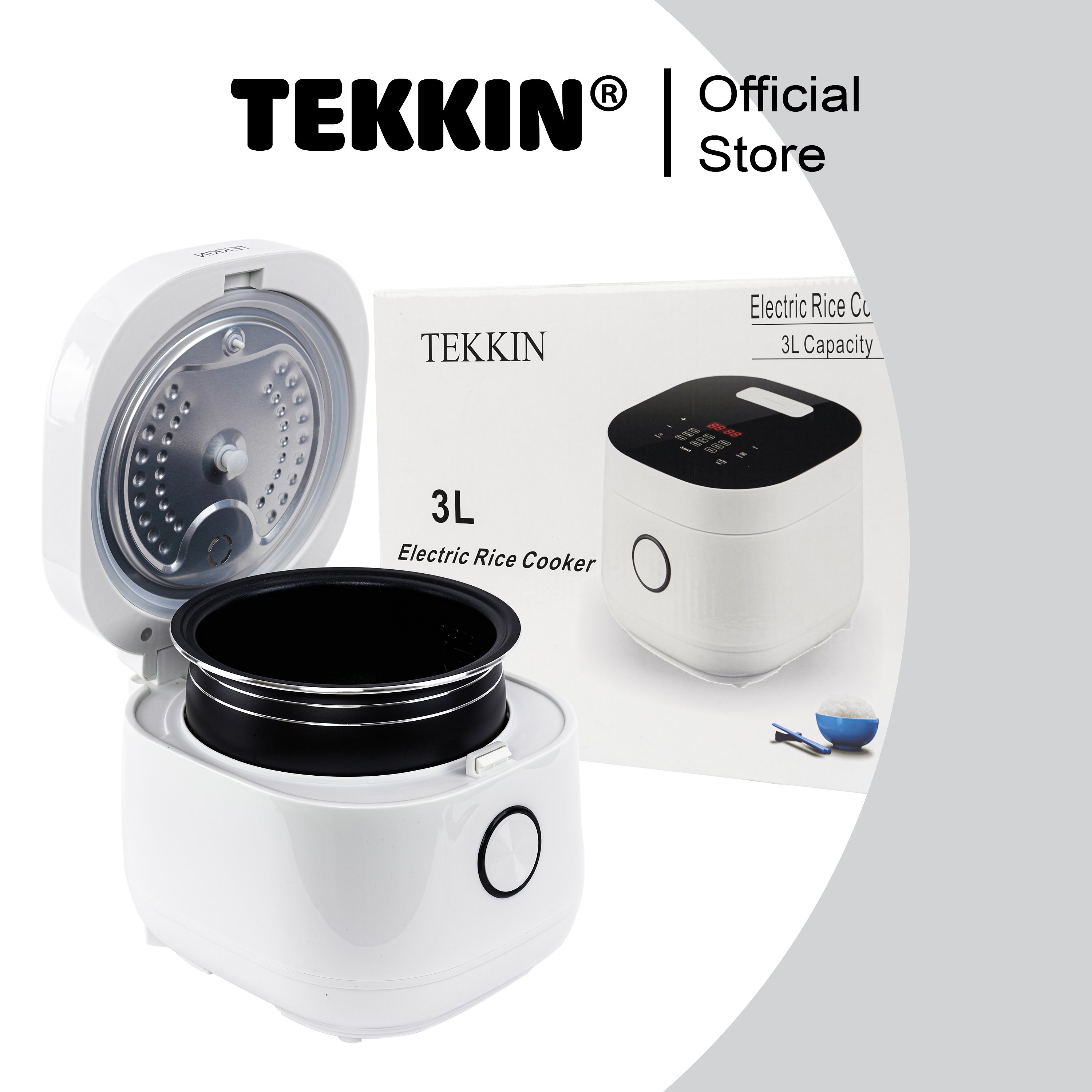 Nồi Cơm Điện Tử Cảm Ứng Thông Minh 1.2L TEKKIN TI-987 11 Chế Độ Nấu 3-4 người ăn - hàng nhập khẩu