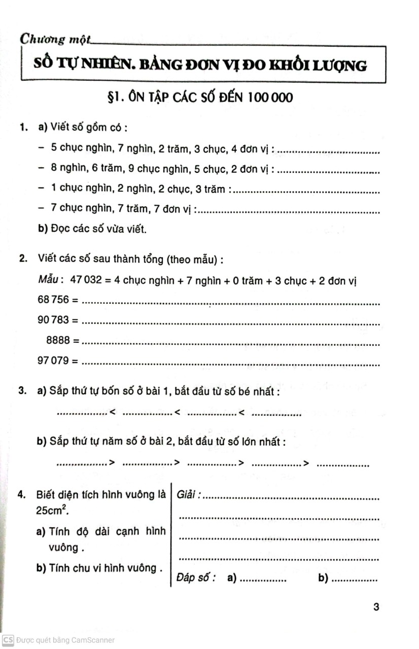 Vở Bài Tập Toán Nâng cao Lớp 4 Tập 1 ( Phạm Đình Thực )