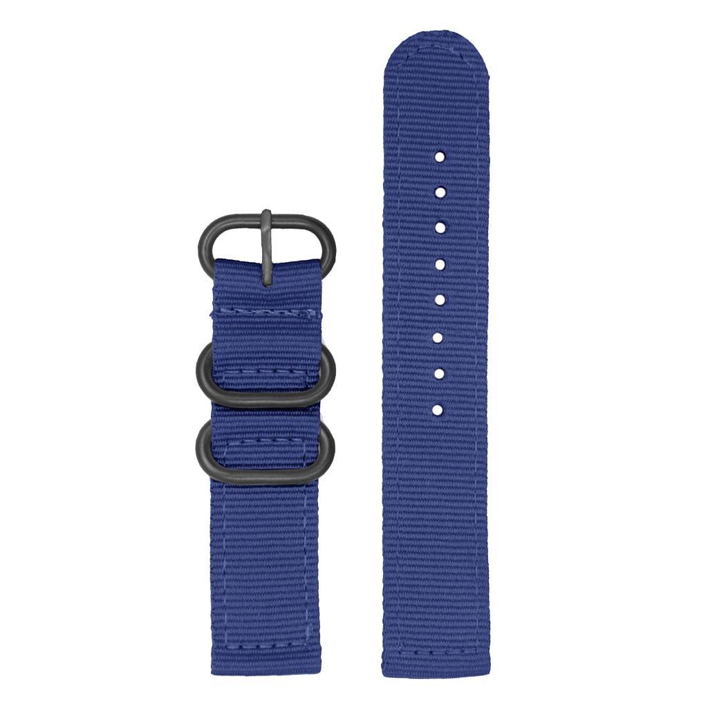 Nylon Watch Band Strap with Stainless Steel Buckle 24mm