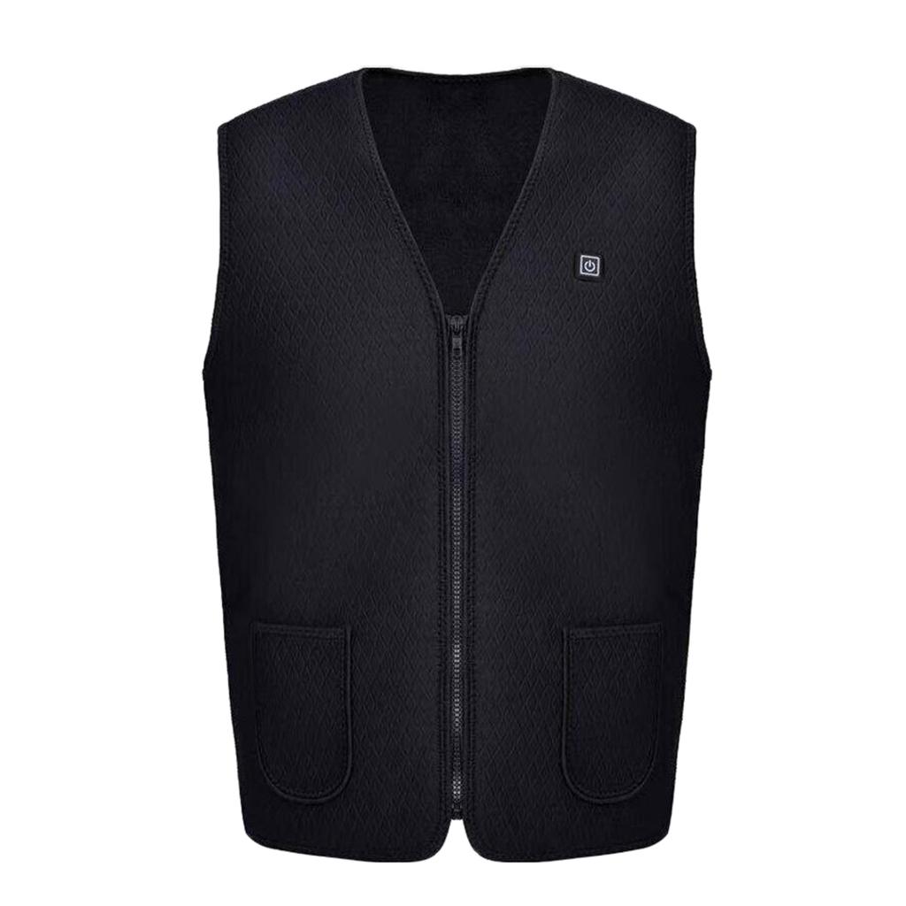 Unisex Outdoor USB Infrared Heating Vest Jacket Electric Heated Warm Jacket