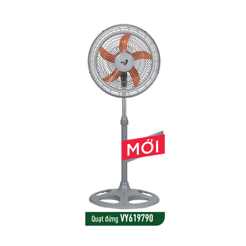 Quạt đứng Asia vina Turbo one 55W VY619790-màu xám,  VY619890-màu xanh - Hàng chính hãng