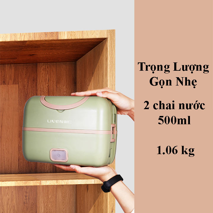 Hộp cơm cắm điện giữ nhiệt, hấp đồ ăn Liven FH18 Hàng Chính Hãng