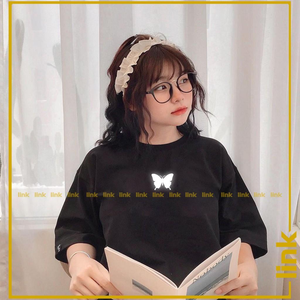 Áo BƯỚM xinh phản quang trước ngực tay lỡ Unisex