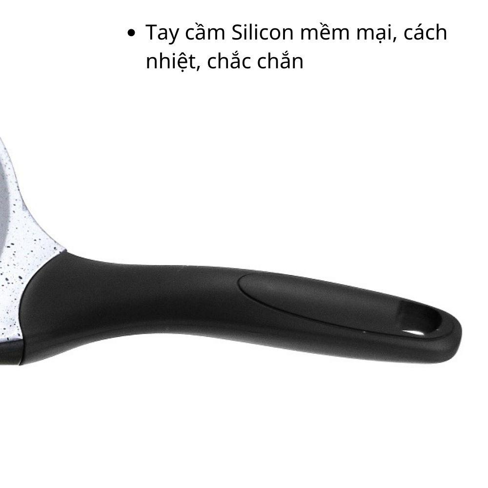 Chảo từ chống dính men gốm đáy phẳng Rapido công nghệ Đức