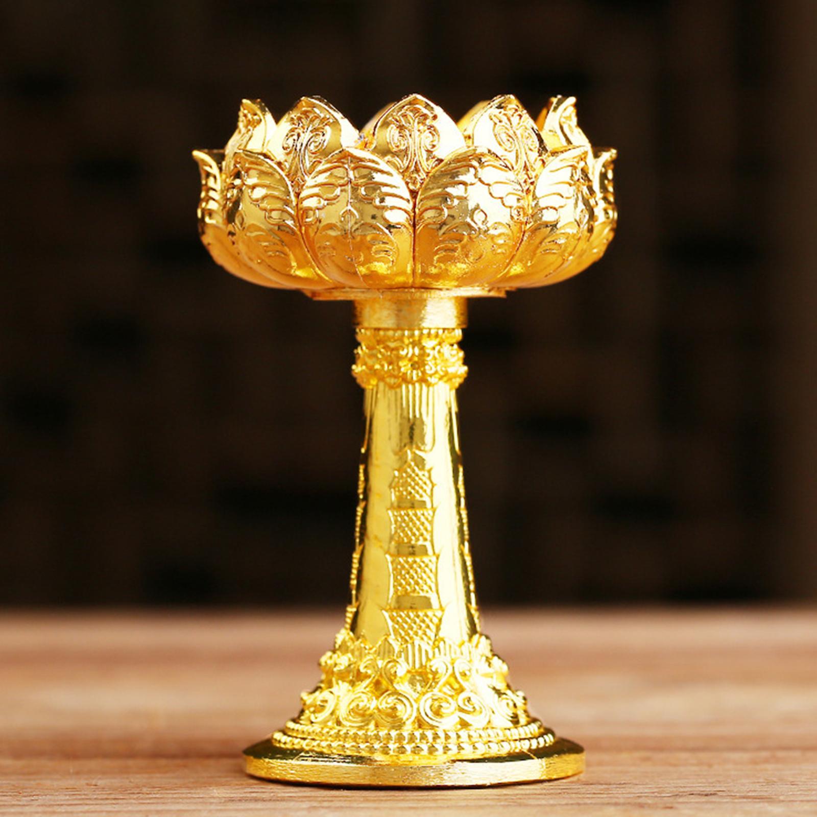 Ghee Lamp Holder Candle Holder Buddhist Supplies Candlestick for Decor
