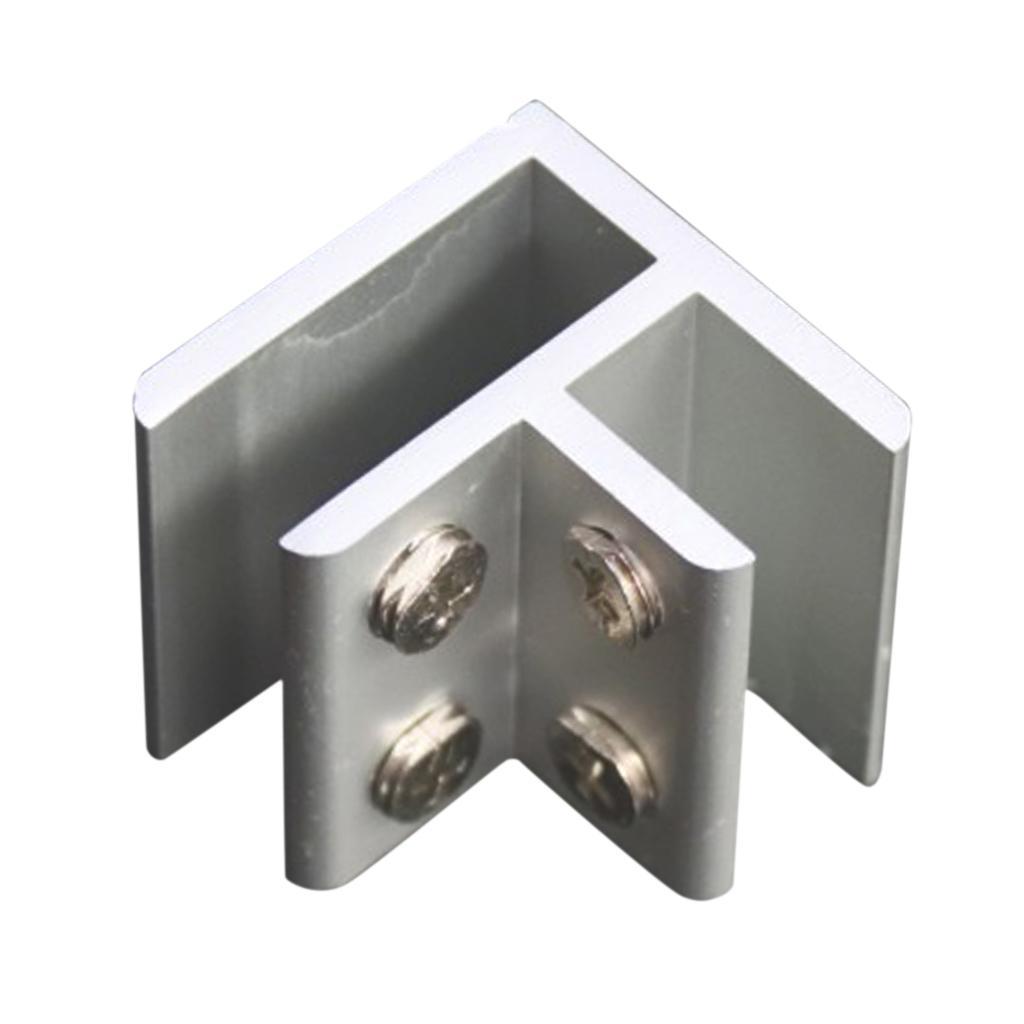 2PCS Glass Clamp Adjustable Glass Bracket for Balustrade Staircase Handrail