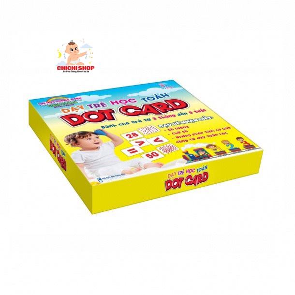 Thẻ Học Thông Minh Theo Phương Pháp GlennDoman, Trọn Bộ 56 Thẻ FlashCard Dạy Trẻ Học Toán DOT CARD Cho Bé 0-6 Tuổi