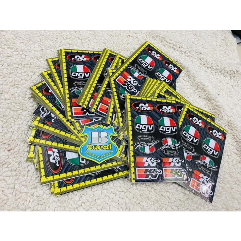 Tem logo Sticker AGV,K&N