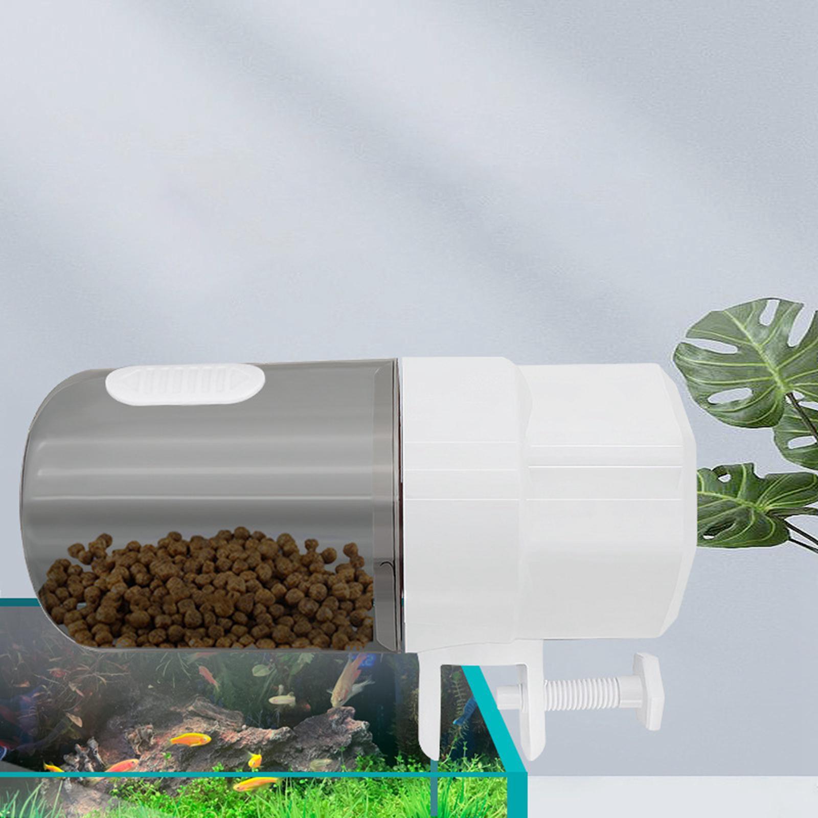 Electric Auto Food Dispenser Aquarium Feeding Timer Feeder Adjustable Holiday Vacation Feeder Automatic Fish Feeder for Weekend Goldfish