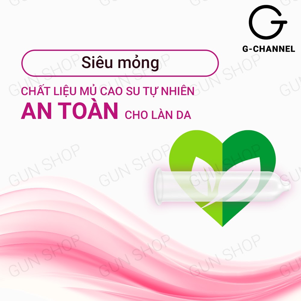 Bao cao su Relax - Hương dâu kèm 1 chiếc BCS Gun Super Thin