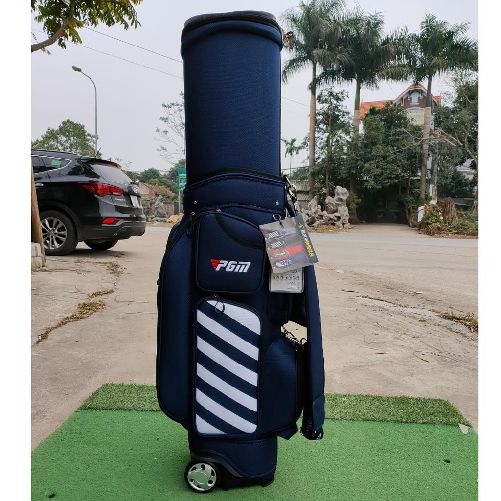 Túi đựng gậy golf PG_M vải bạt có bánh xe tiện lợi