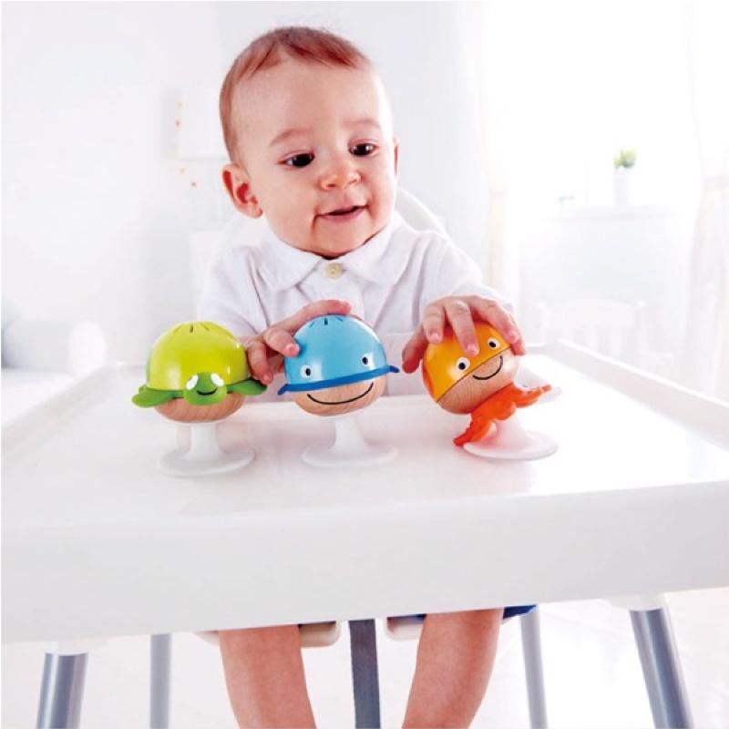 Đồ chơi bằng gỗ Hape bộ động vật dưới biển phát nhạc E0330A