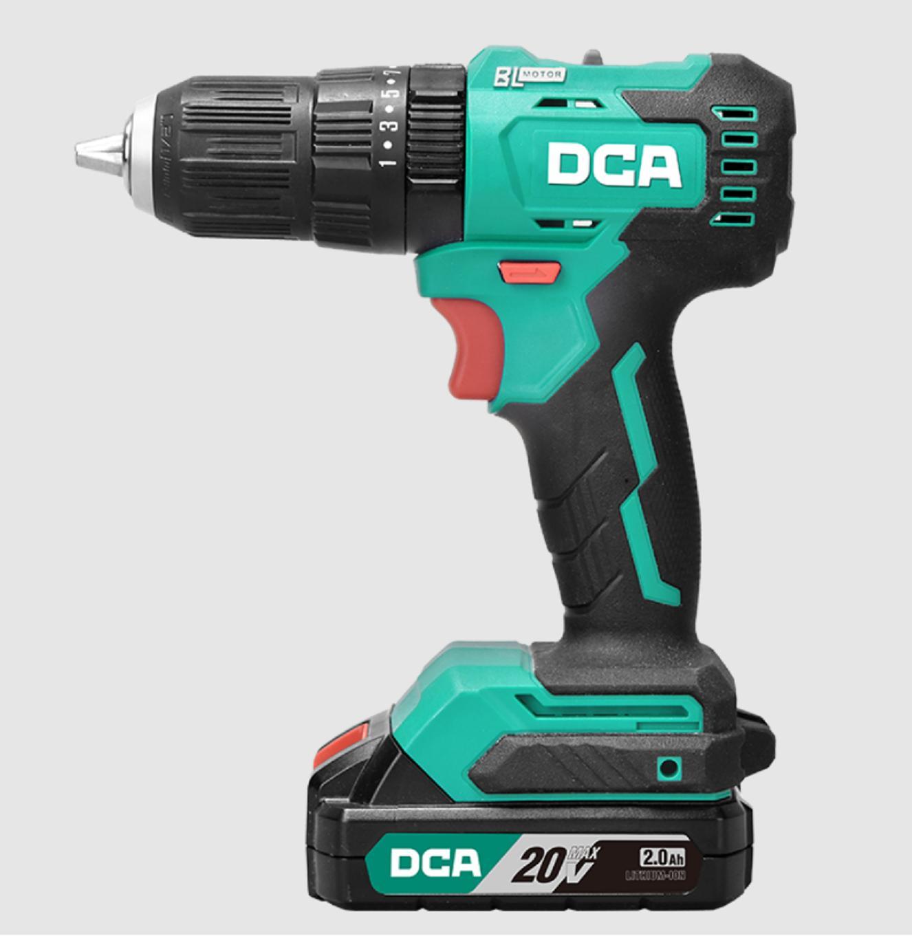 MÁY KHOAN BÚA KHÔNG CHỔI THAN DÙNG PIN 20V/2.0AHX1 DCA ADJZ2050IDM - HÀNG CHÍNH HÃNG
