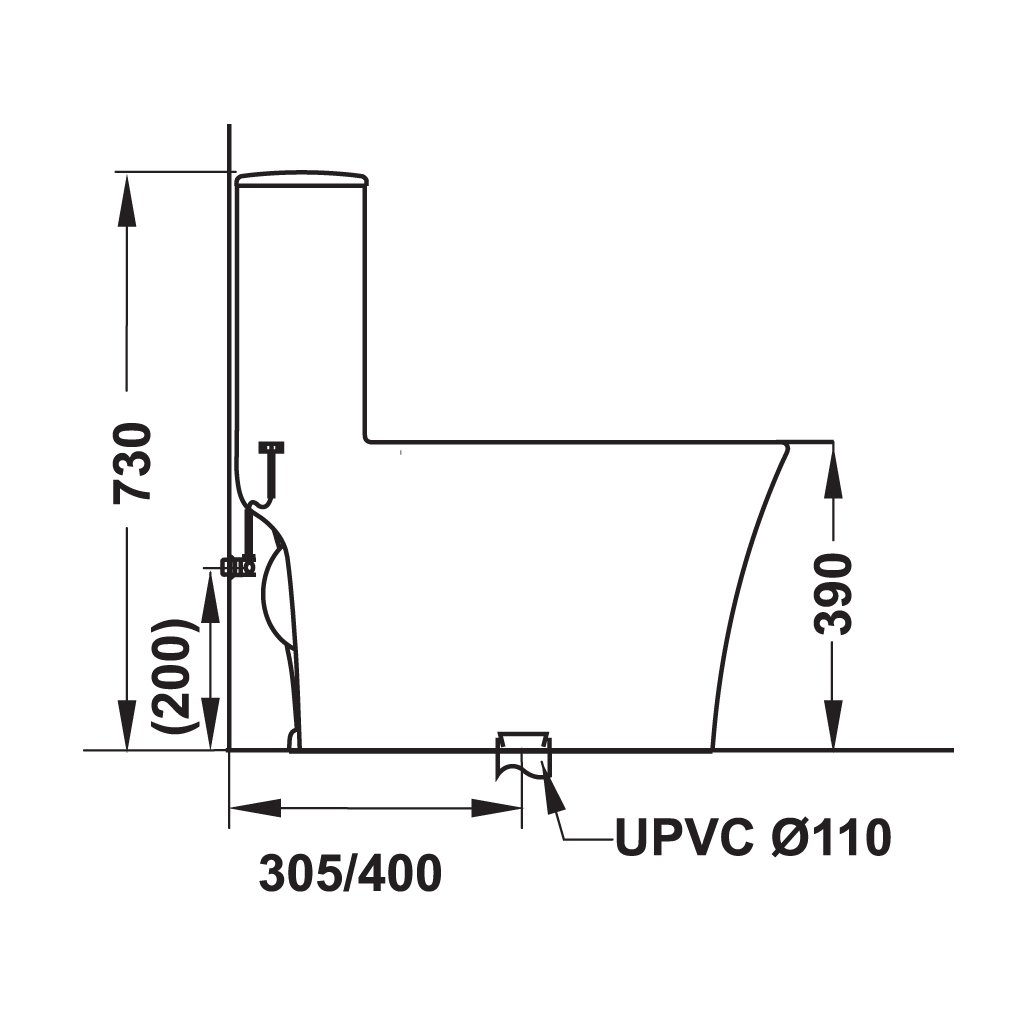 BỒN CẦU 1 KHỐI HAFELE SAPPOR/588.79.407 - HÀNG CHÍNH HÃNG